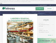 Tablet Screenshot of laborex-senegal.com
